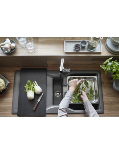 Schock Kyoto D150L Carbonium Cristadur Granite Kitchen Sink SALE