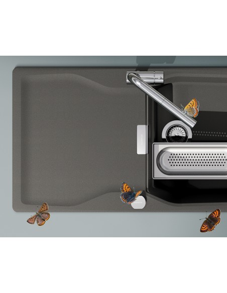 Schock Kyoto D150L Carbonium Cristadur Granite Kitchen Sink SALE