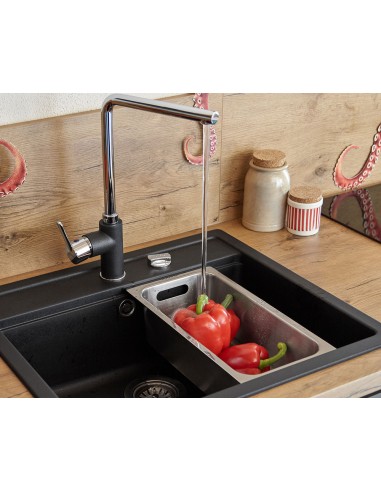 Schock Stainless Steel Colander Kitchen Sink Accessory 345x188mm 629043