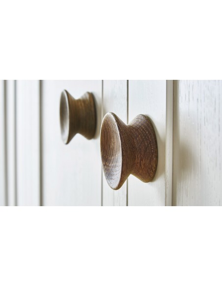 Furniture Door Knob Handle 56 x 28mm Oak