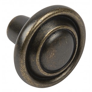 13427186 Antique Brass Door Knobs, 32mm Dia Furniture hardware, round