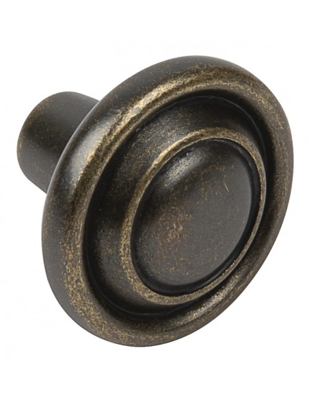 13427186 Antique Brass Door Knobs, 32mm Dia Furniture hardware, round