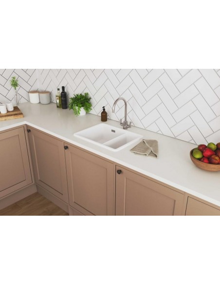 Rangemaster Rustique CRUB3216 Sink 1.5 Bowl Undermount Ceramic
