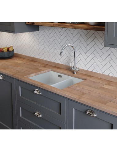 Rangemaster Rustique CRUB3216 Sink 1.5 Bowl Undermount Ceramic