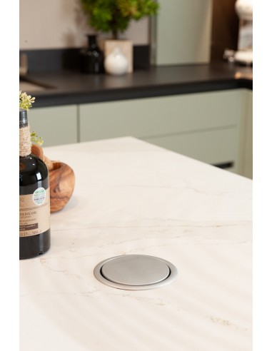 EVOline Pop-Up Sockets USB A+C Charger Worktop X3 UK Plugs Silver Port 1593 1041 5501