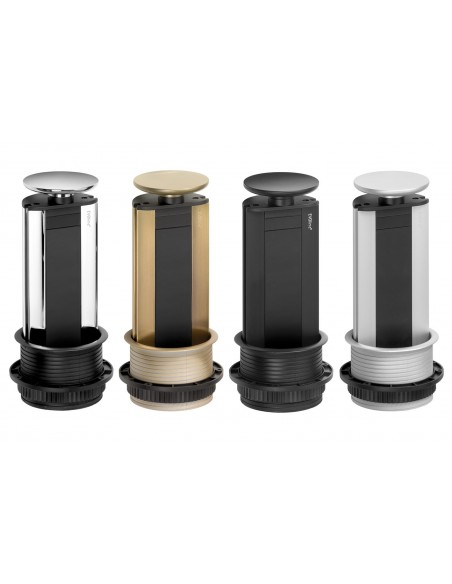 EVOline Worktop Sockets USB A+C Pop-Up Island Port Stainless Steel 1593 1041 5701