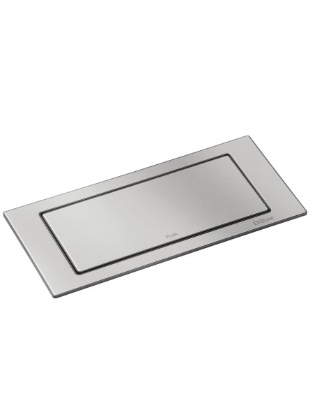 EVOline Backflip Worktop Sockets UK & C USB Charger Stainless Steel 1592.7101.9500