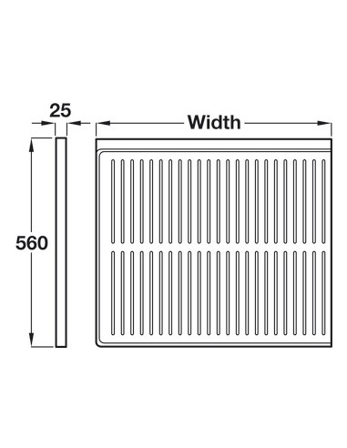 Under Sink Liner & Unit Protector 500-1200mm Unit Widths Grey Plastic