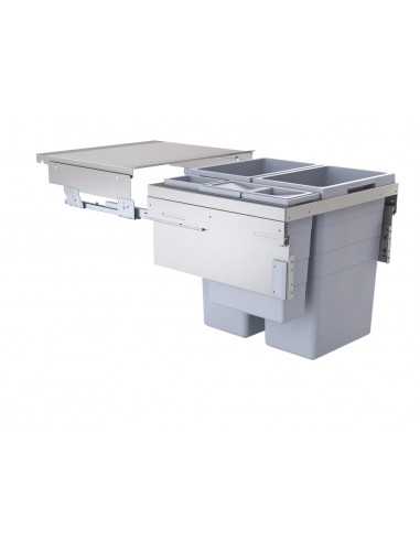 Euro Cargo 600mm Waste Bin 90.5L Hailo Large Family Quad 50370555