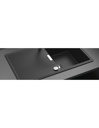 Schock Tia D100 Cristadur Granite Carbonium Kitchen Sink