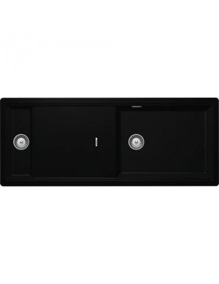Schock Prepsation D150 Kitchen sink, inset-topmount, Cristadur Black Granite, Night
