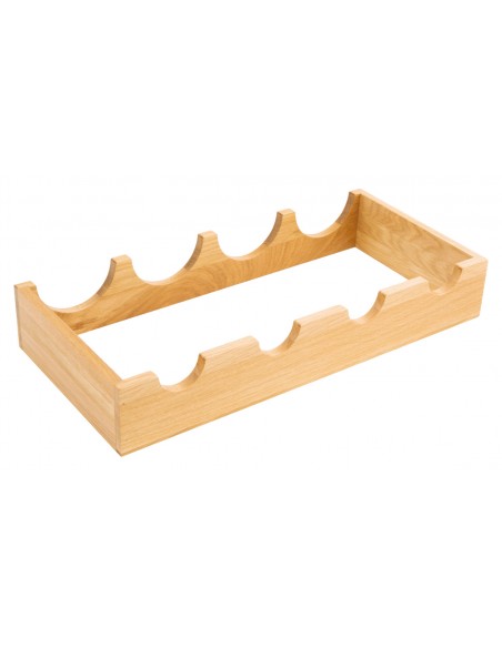 European Oak Bottle Rack Wooden Kitchen Pantry Accessory 460mm Wide 54386462