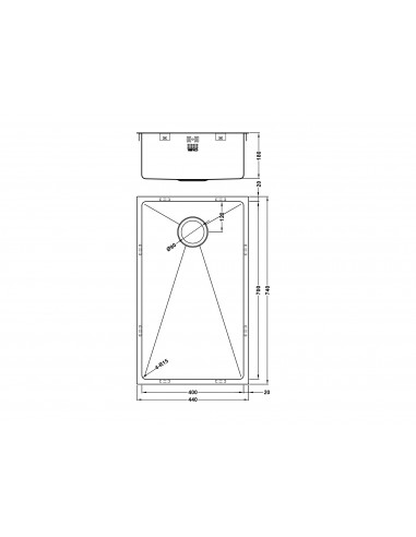 Zen15 700U Kitchen Sink OSW 1810 1.2mm Stainless Steel Plumbing Kit ZU/70/U15/S/OSW/67
