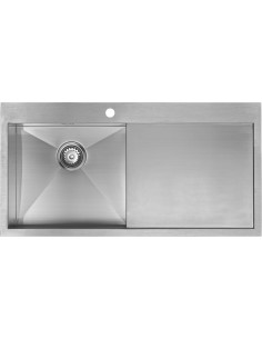 ZENUNO 5I-F 1.0 Bowl Kitchen Sink Waste Plumbing 1.5mm Stainless SALE ZU/5/IF/S/BBL/039 2