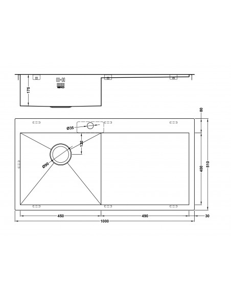 ZENUNO 5I-F 1.0 Bowl Kitchen Sink Waste Plumbing 1.5mm Stainless SALE ZU/5/IF/S/BBL/039