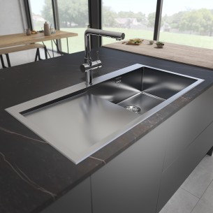 Davanti Pull Out Brushed Steel Kitchen Spray Tap, DAV-P/02/BS The 1810 Company 2