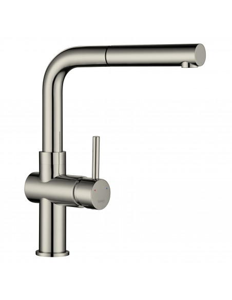 Davanti Pull Out Brushed Steel Kitchen Spray Tap, DAV-P/02/BS The 1810 Company