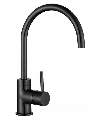Courbe Curved Spout Gunmetal Kitchen Tap 1810 Single Lever COU/05/GM