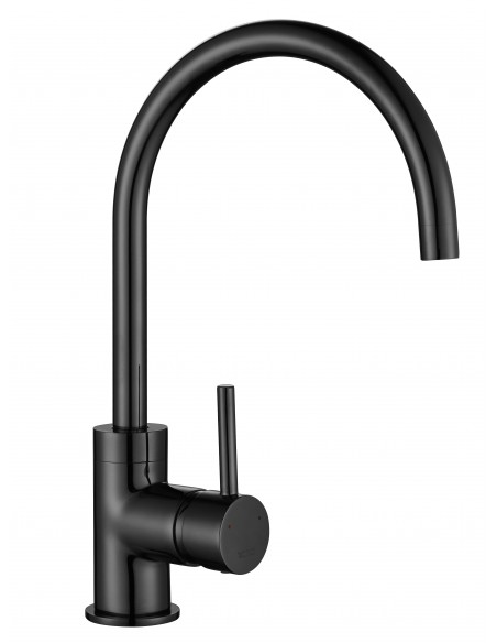 Courbe Curved Spout Gunmetal Kitchen Tap 1810 Single Lever COU/05/GM
