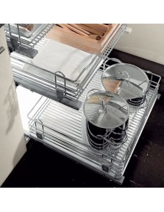 500mm Pull-Out Kitchen Drawer Chrome Door Fixed Or Hinged Internal 54023204