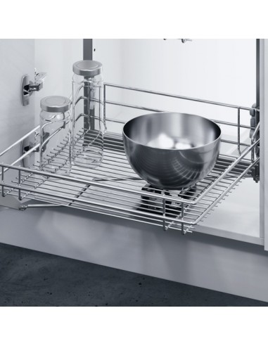 500mm VS TAL Gate Swing Out Larder 1700-1950mm X5 Chrome Baskets 54958133