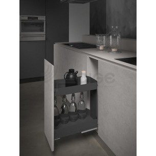 Sige 300mm Kitchen Base Pull Out Proline Anthracite Softclose I561-001 2