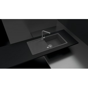 Schock Pinedo D100L Kitchen granite sink, Croma grey 2