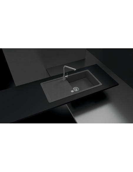 Schock Pinedo Kitchen Sink Granite 1.0 Bowl Cristalite Croma