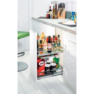 400mm Kessebohmer Kitchen Pull-Out Base Storage Style Dispensa KASBP400SC 2