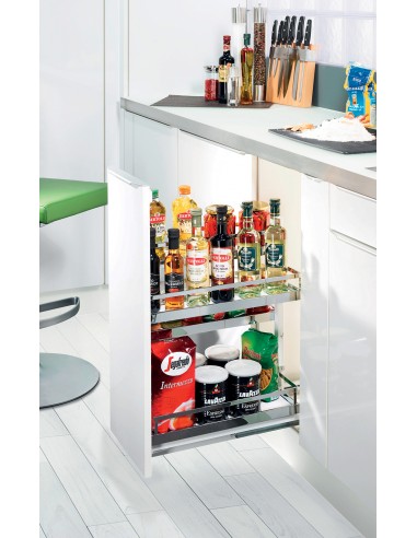 400mm Kessebohmer Kitchen Pull-Out Base Storage Style Dispensa KASBP400SC