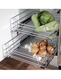 450mm Vauth-Sagel Pull-Out Basket Single Saphir Mesh Hinged Door 54801213 2