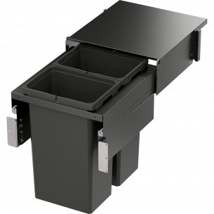 500mm Kitchen Waste Bin VS Envi Space Pro XX 70L 515mm Depth Double 50344303 2