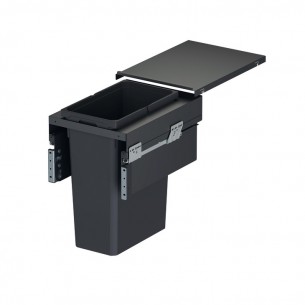 400mm VS Envi Space XX Pro Waste Bin Single 44L Depth 515mm Lava 50344351 2