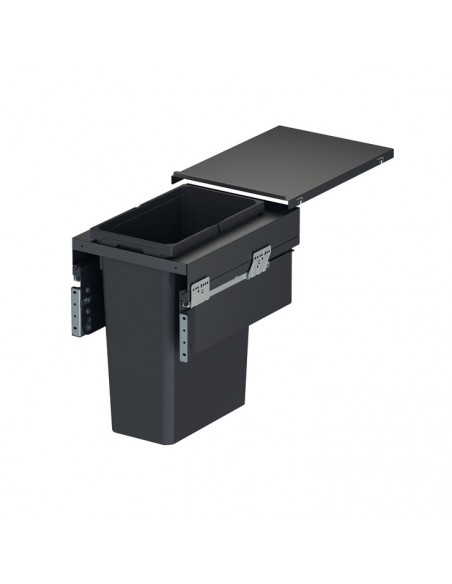 400mm VS Envi Space XX Pro Waste Bin Single 44L Depth 515mm Lava 50344351