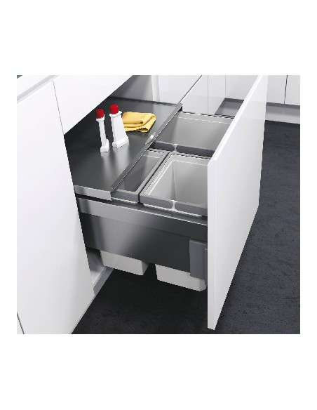 600mm Vauth Sagel Envi Space Pro 53L Pull Out Waste Bin Triple 50304537