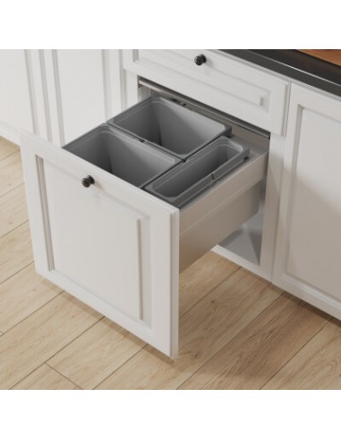 600mm Vauth-Sagel Waste Bin Envi Space XX Pro Large 85L Triple Tubs 50344514