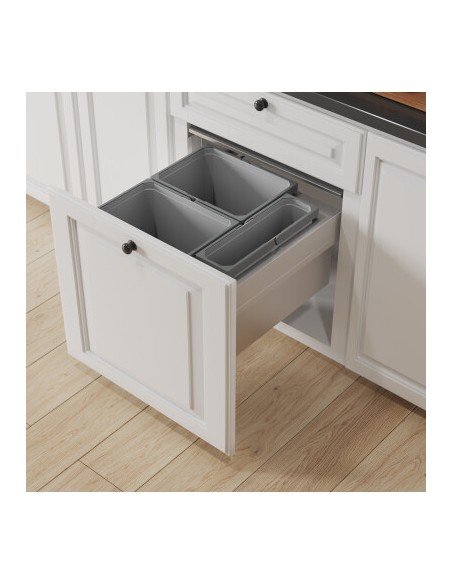 600mm Vauth-Sagel Waste Bin Envi Space XX Pro Large 85L Triple Tubs 50344514