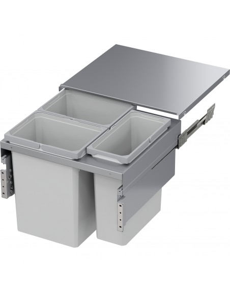 600mm Vauth-Sagel Waste Bin Envi Space XX Pro Large 85L Triple Tubs 50344514