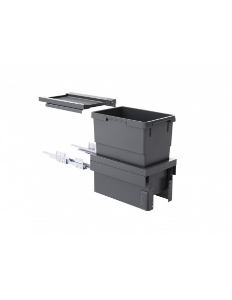 300mm Hailo Cargo Kitchen Pull Out Waste Bin 30L Synchro Soft-Closing  50258501