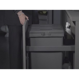 600mm Vibo Waste Bin Extra Large 100L Kitchen Pull Out Double BIN600D.AN 2