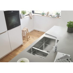 Grohe K700 Kitchen Sink 760 x 450mm 1.5 Stainless Steel 57040340 Undermount 2