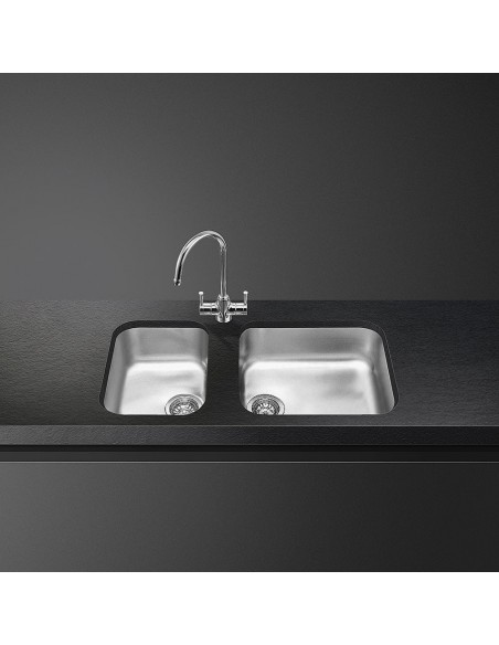 Smeg Alba UM30 Kitchen Sink 1.0 Bowl Undermount Stainless 56797280