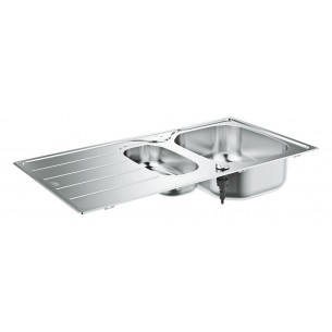 Grohe K200 Kitchen Sink 1.5 Bowl Polished Steel 31564SD1 57040490 2