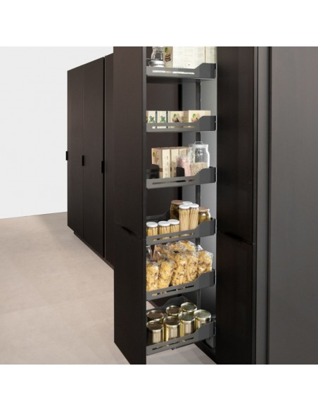 300mm Peka Libell Larder Solid Tall Kitchen Pull Out 1600/2000 KSPEL.300.1600L.AN