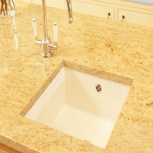 Shaws Classic Square Sink Inset/Undermount Ceramic White SCSQ460 2