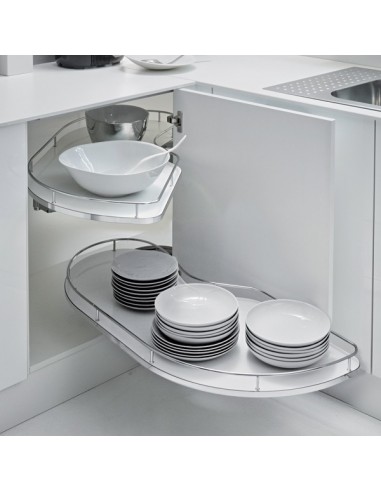 1200mm Fly Moon Corner Kitchen Swing Out Independent White 54249162/1