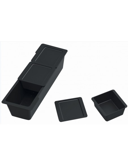 Schock Tia D100 Puro Black Cristadur Granite Kitchen Sink + Access 629728