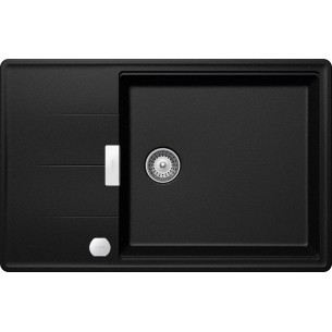 Schock Tia D100LS Magma Cristadur Kitchen Sink Black Granite