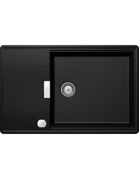 Schock Tia D100LS Magma Cristadur Kitchen Sink Black Granite