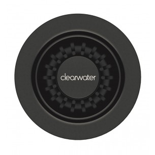 Clearwater 90mm Waste Plug Kitchen Sink Basket Strainer Matt Black W90MB OR W90OMB + Overflow